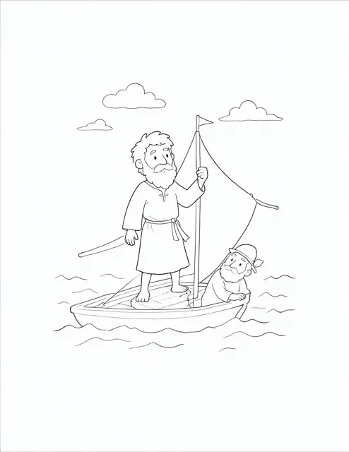 Jonah on the Ship
