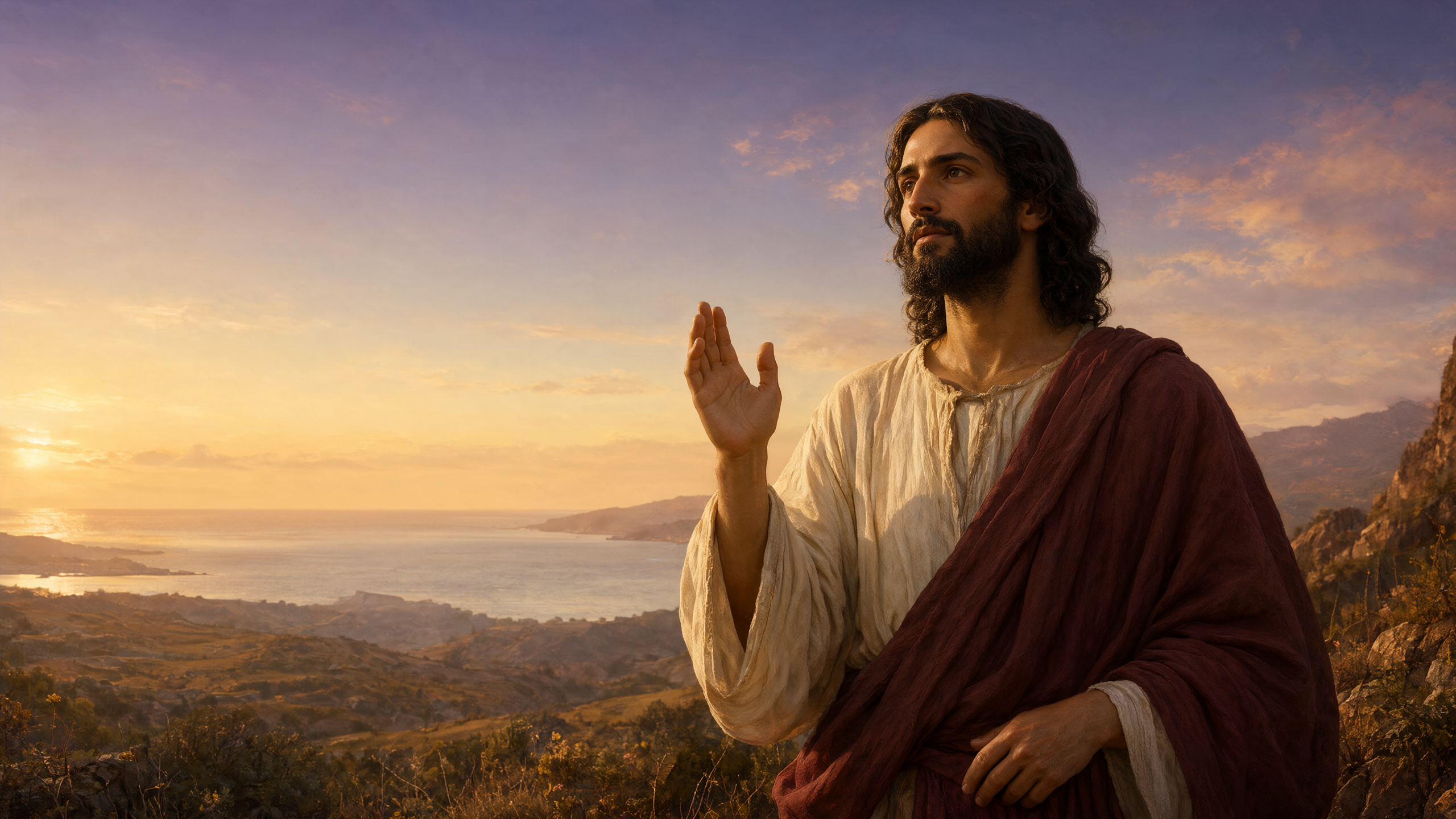 Blessing at Sunset