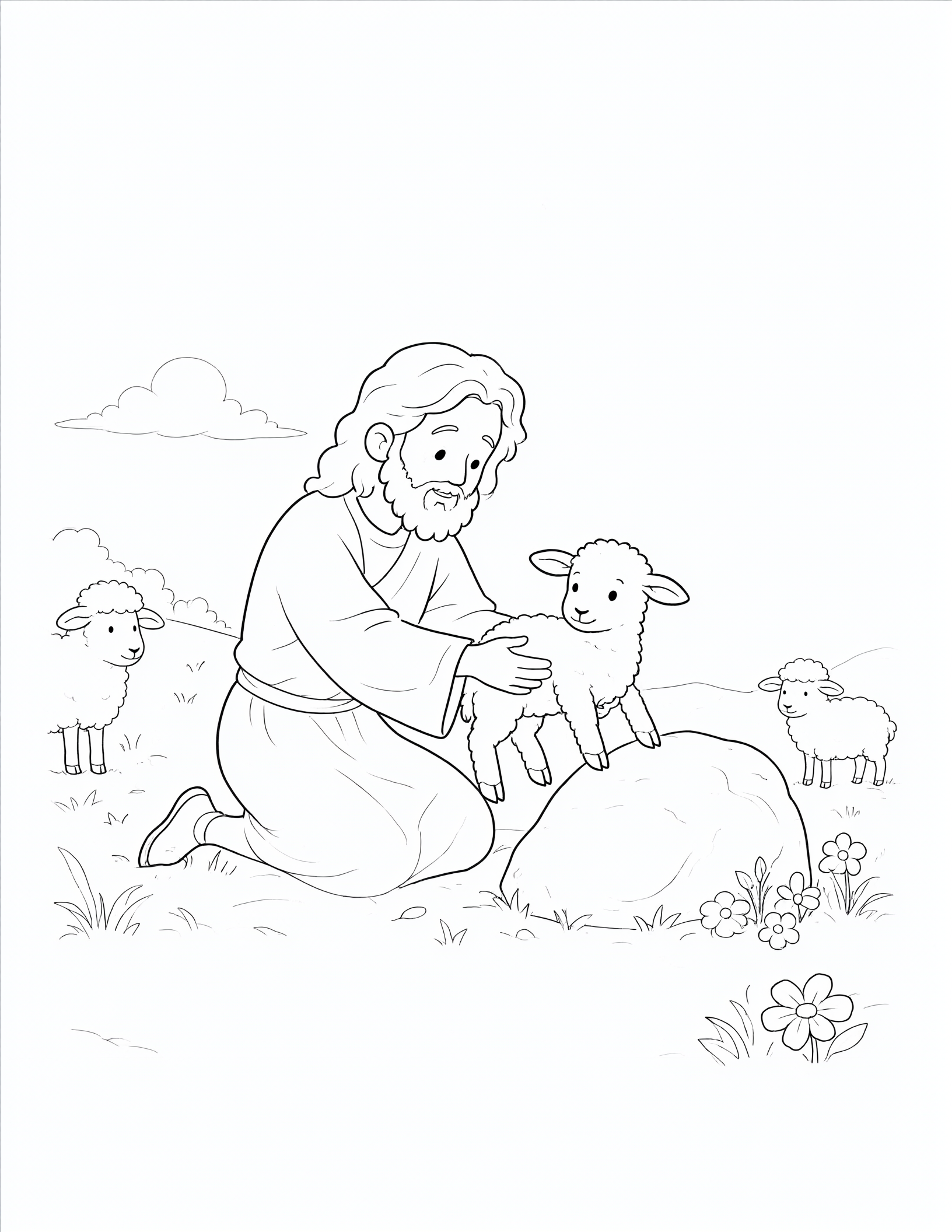 Jesus Finds the Lost Sheep