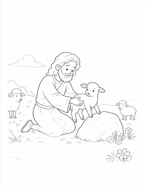 Jesus Finds the Lost Sheep