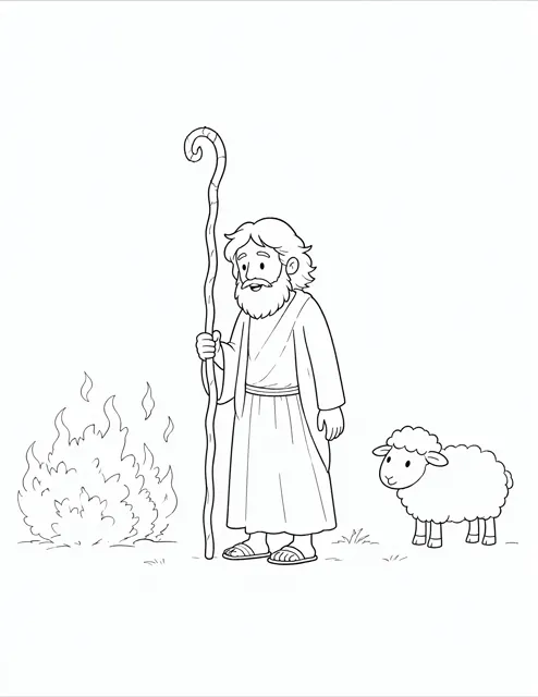 Moses und der brennende Bush