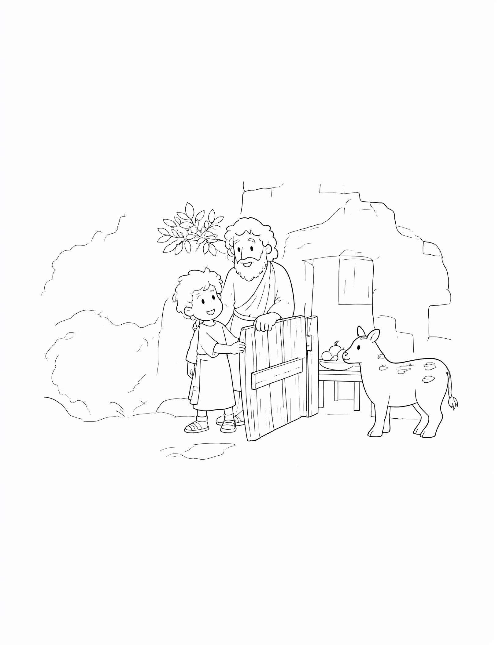 Zacchaeus Welcomes Jesus Home