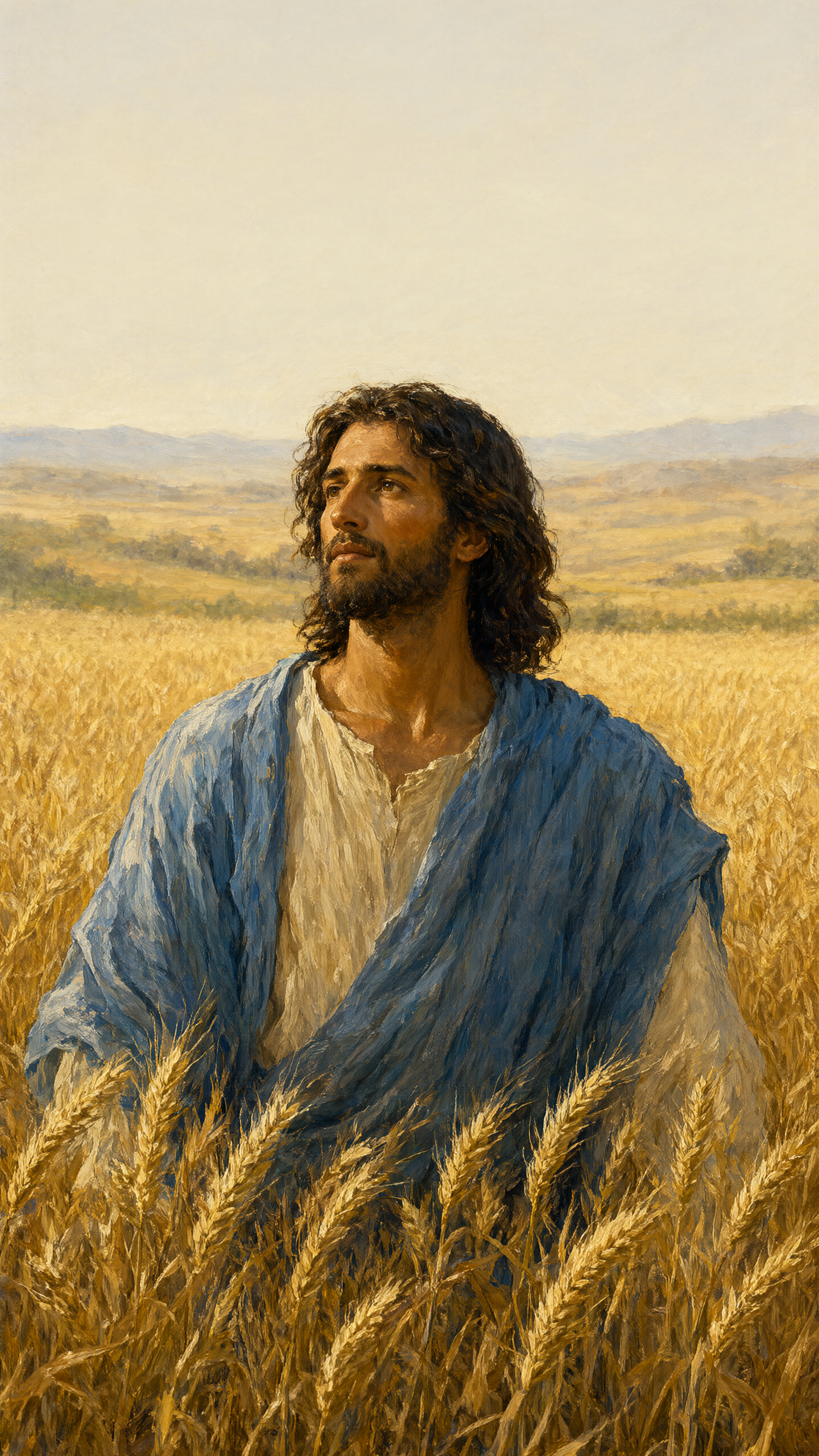 A Golden Wheat Portrait