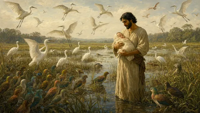 Creation - Wings above the Marsh — Genesis 1