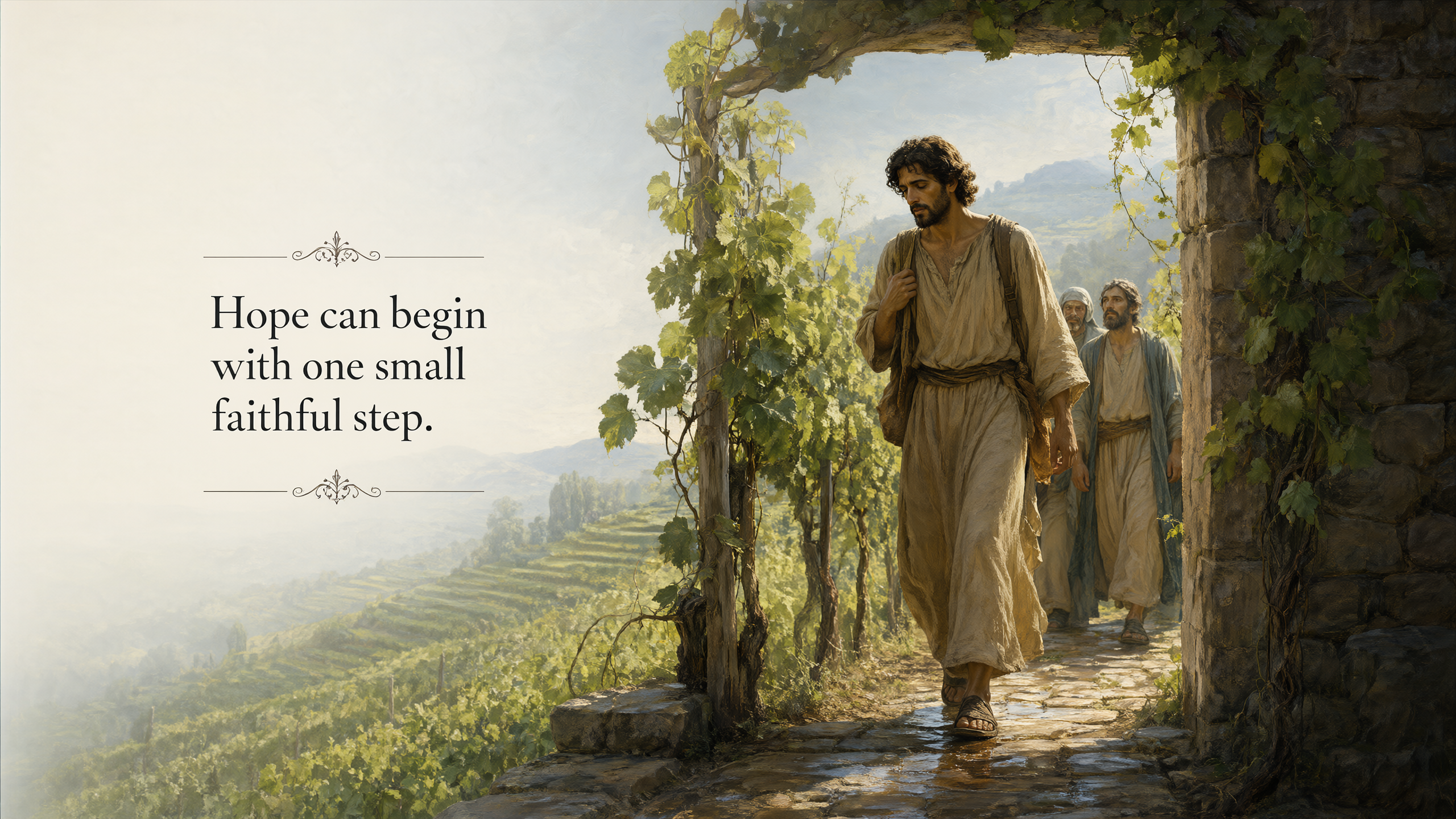 First Step Through the Vineyard