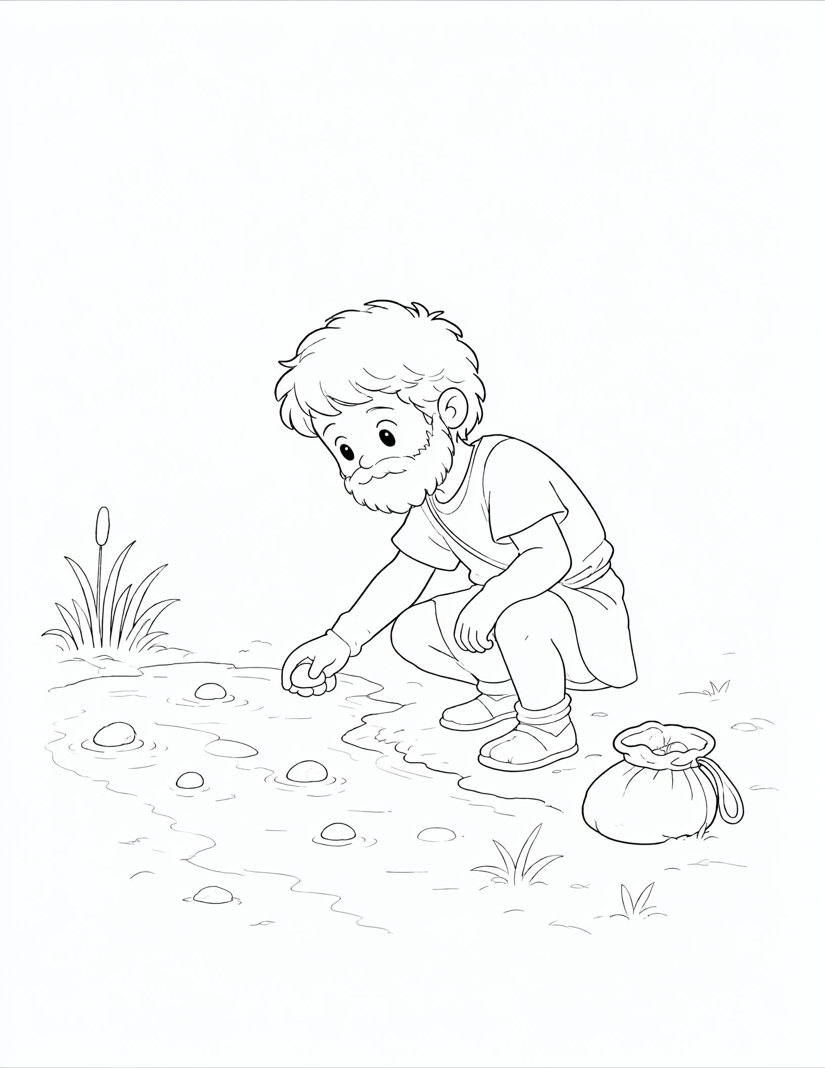David Finds Five Stones