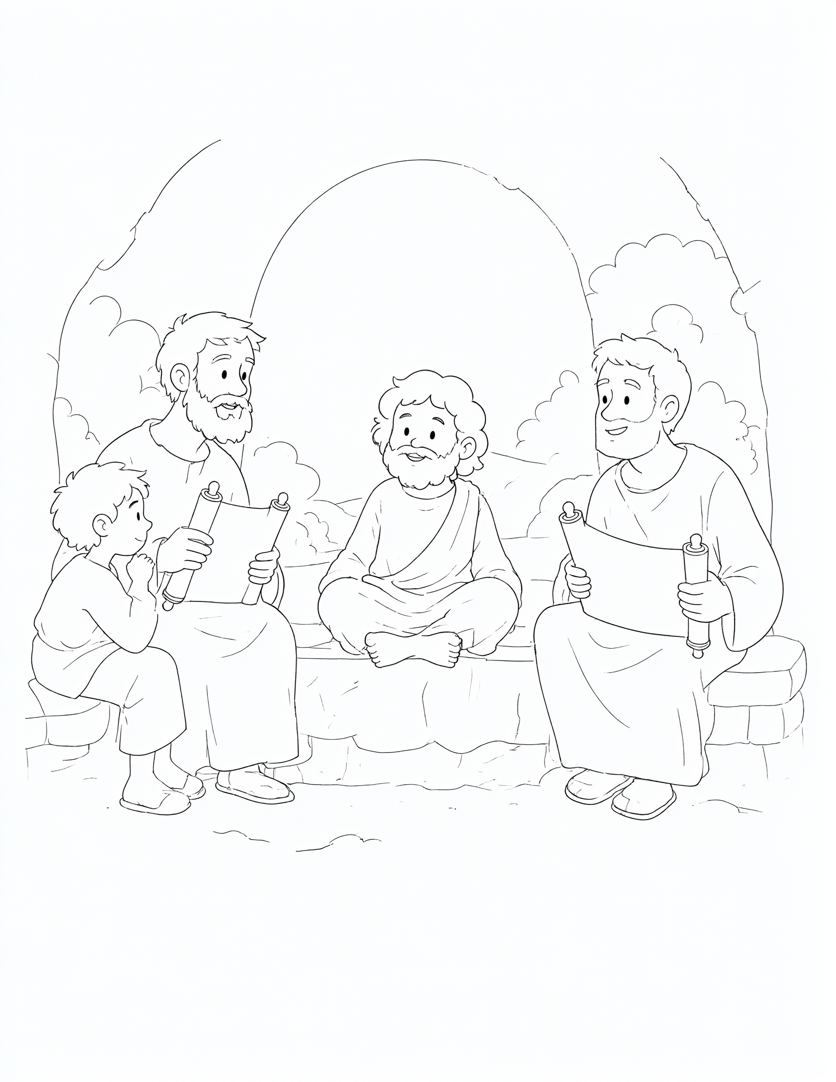 Young Jesus with the Teachers