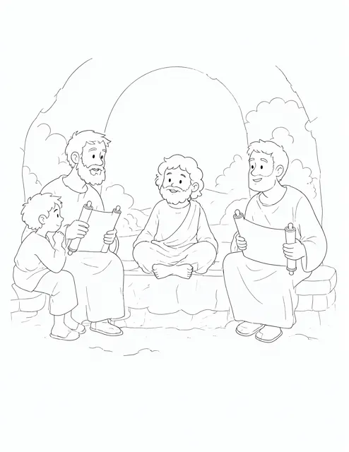 Young Jesus with the Teachers