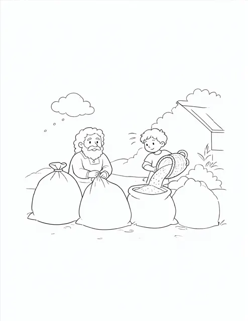 Joseph Stores the Grain