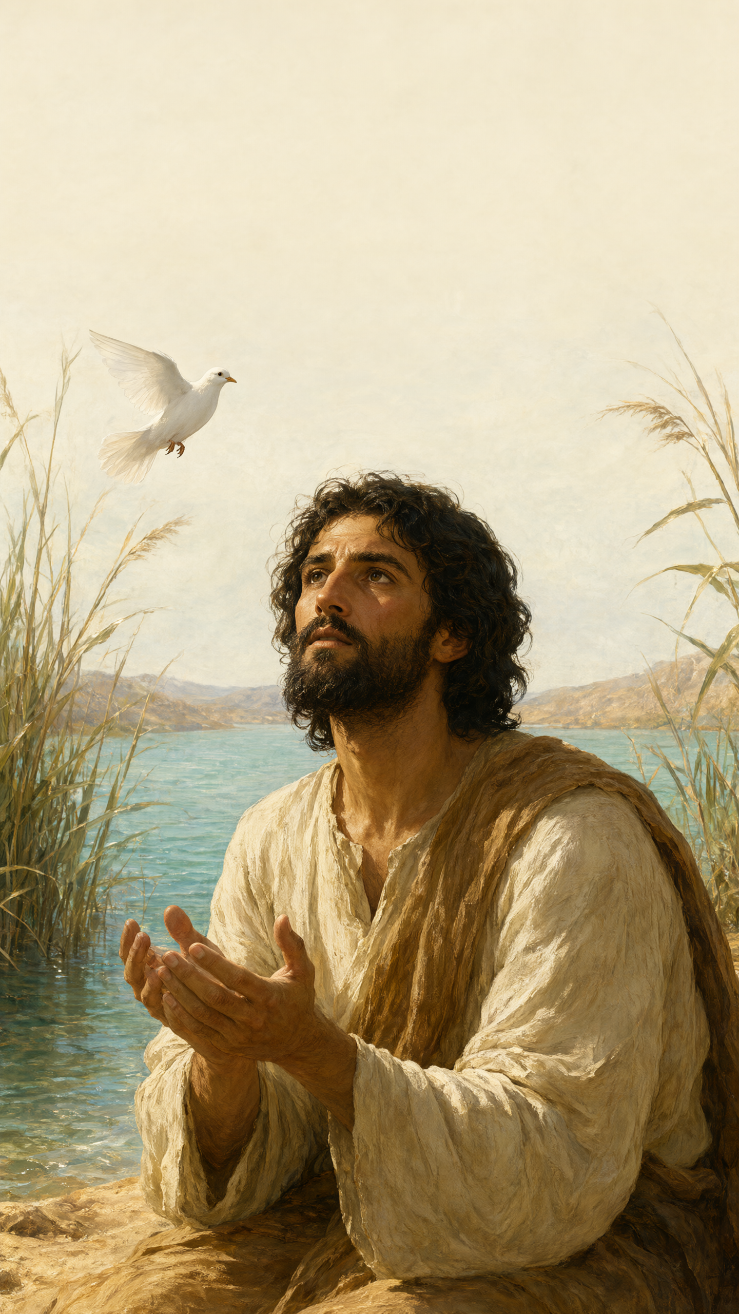 Dove above the River