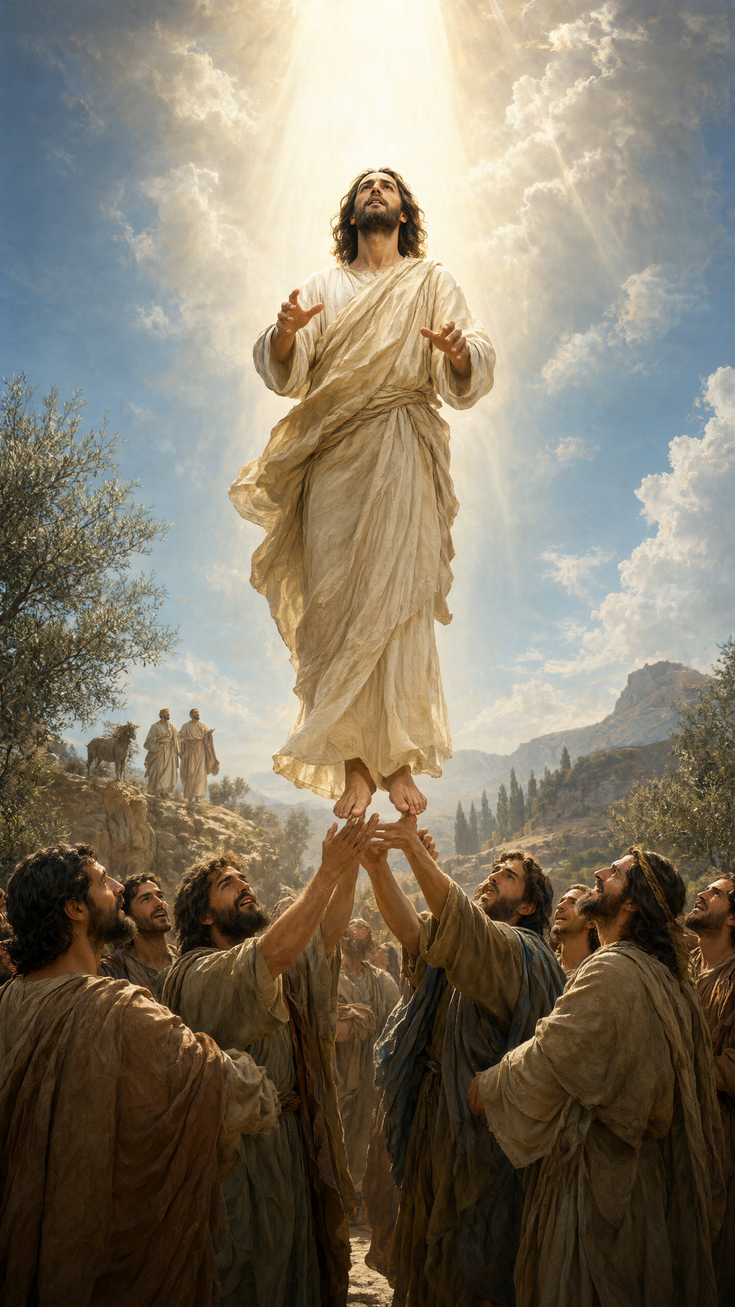 The Disciples beneath the Ascending Lord