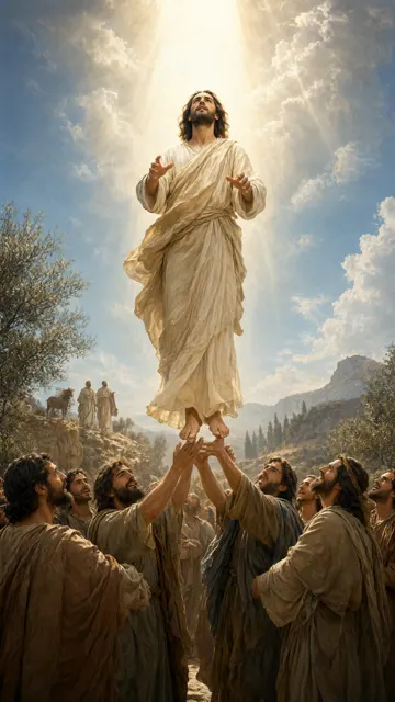 The Disciples beneath the Ascending Lord — Acts 1
