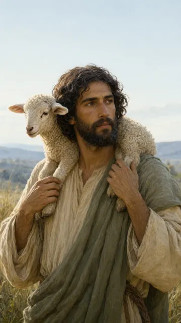 The Lamb on His Shoulders