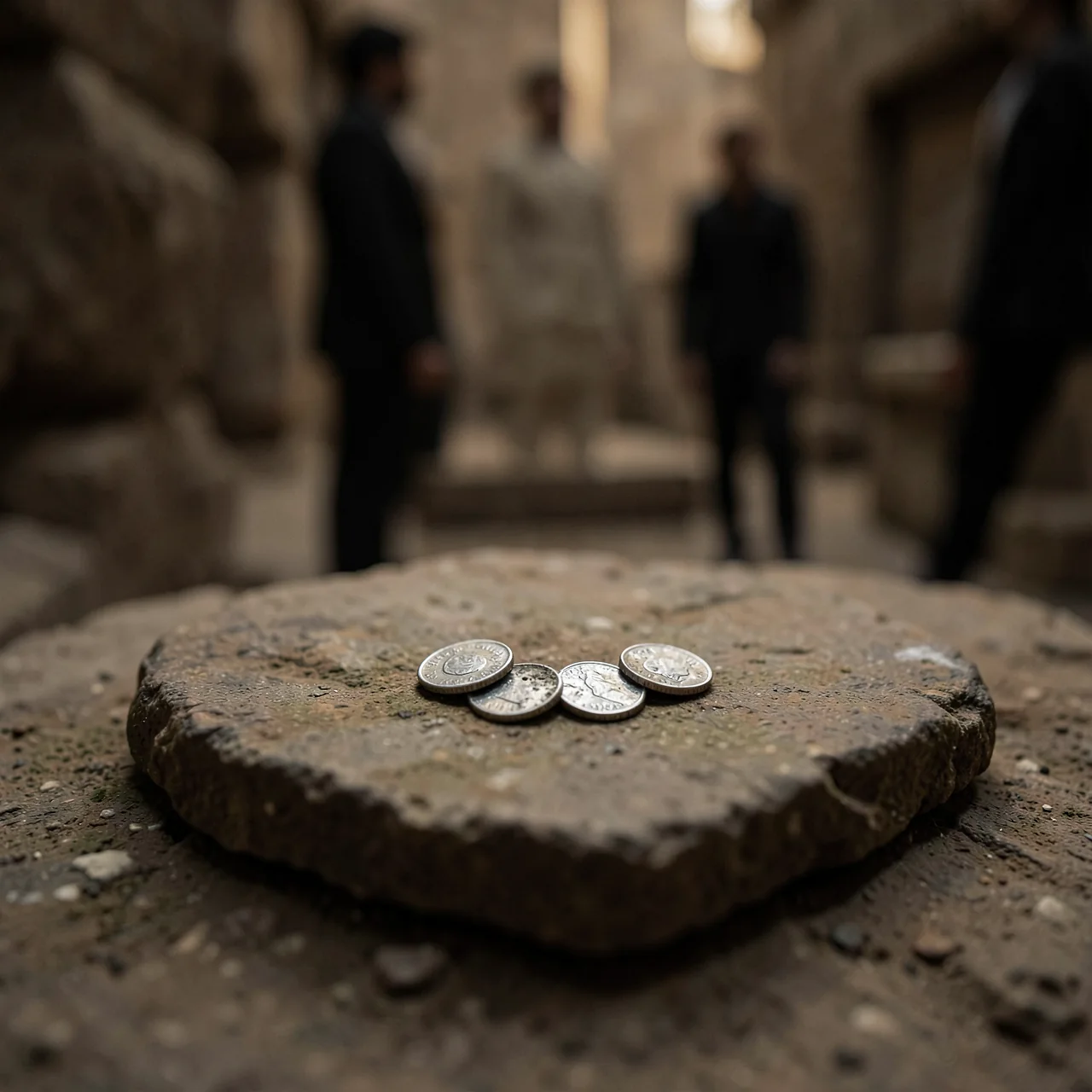 Coins on Stone