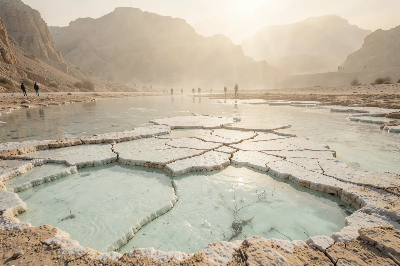 Salt Shore of the Dead Sea