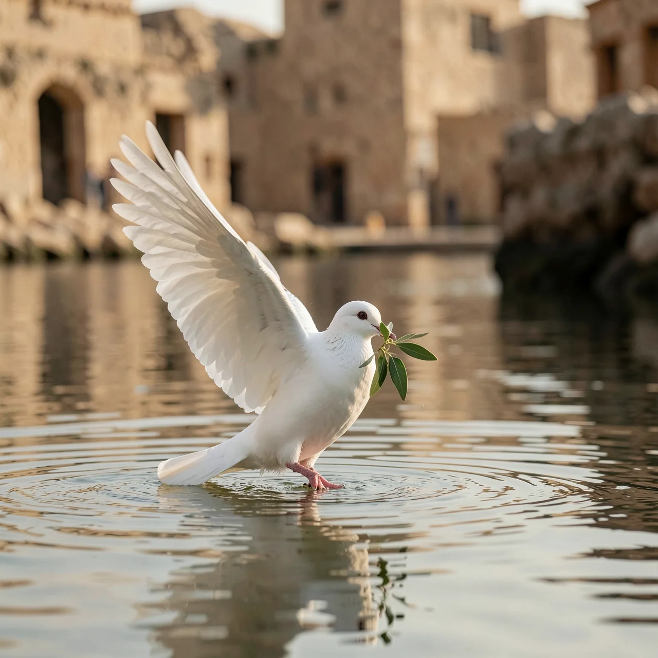 Dove with an Olive Leaf