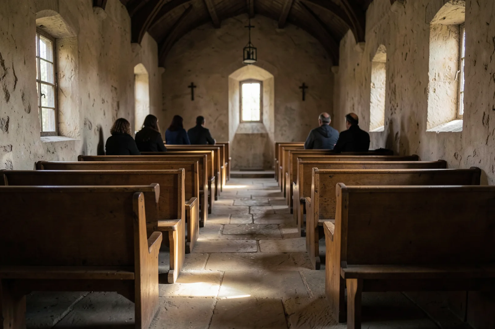 Empty Pews in Light