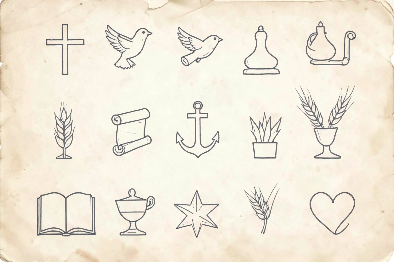 Church Symbol Sheet