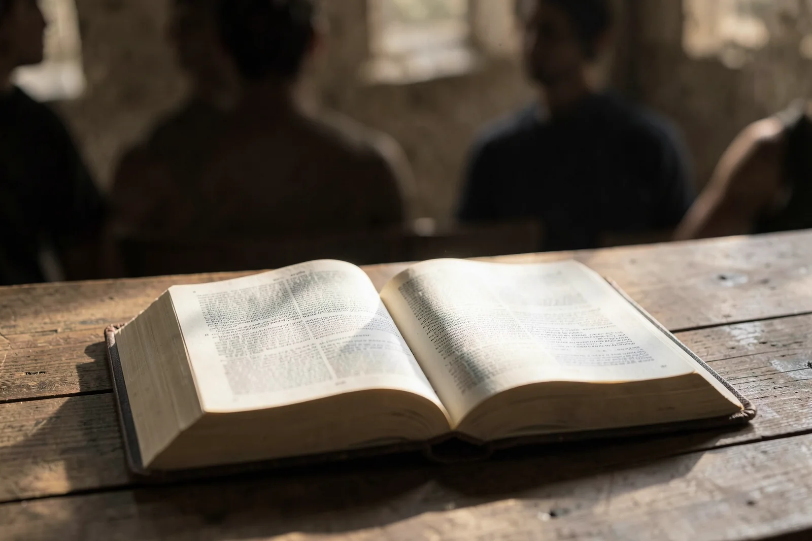 Open Bible in Window Light
