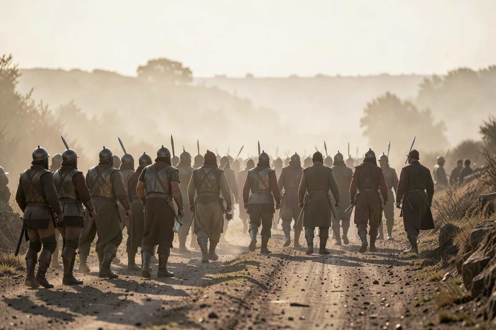 Roman Soldiers on the Road