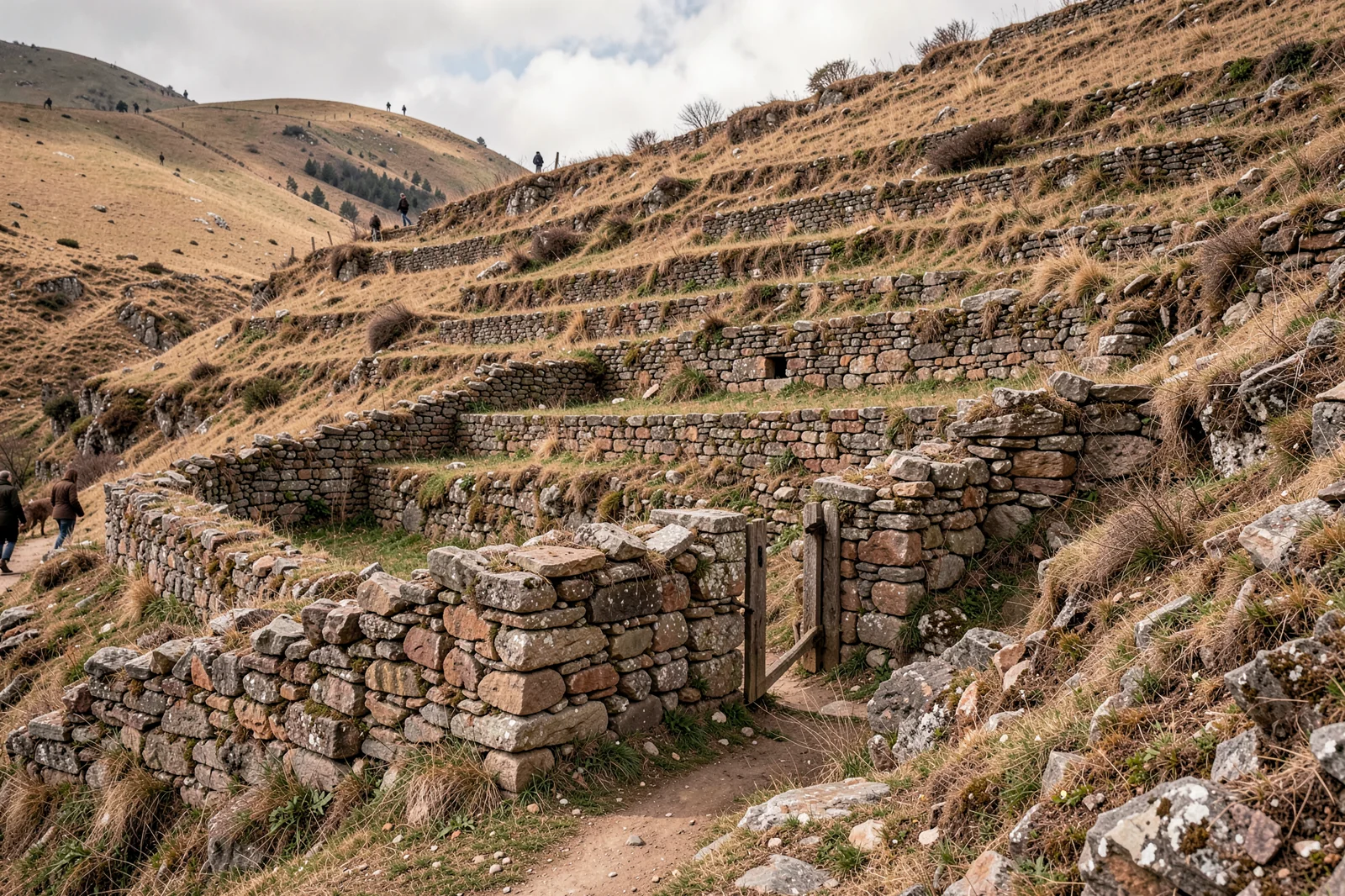 Sheepfold on Terraced Hills