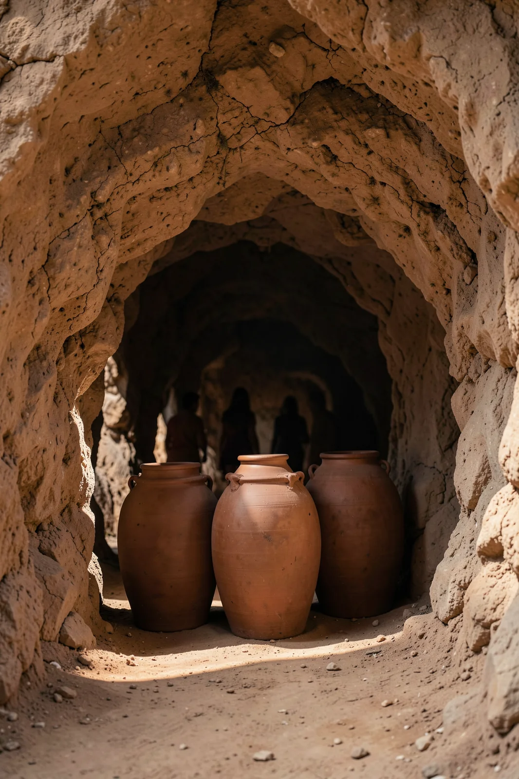 Storage Jars in a Cave