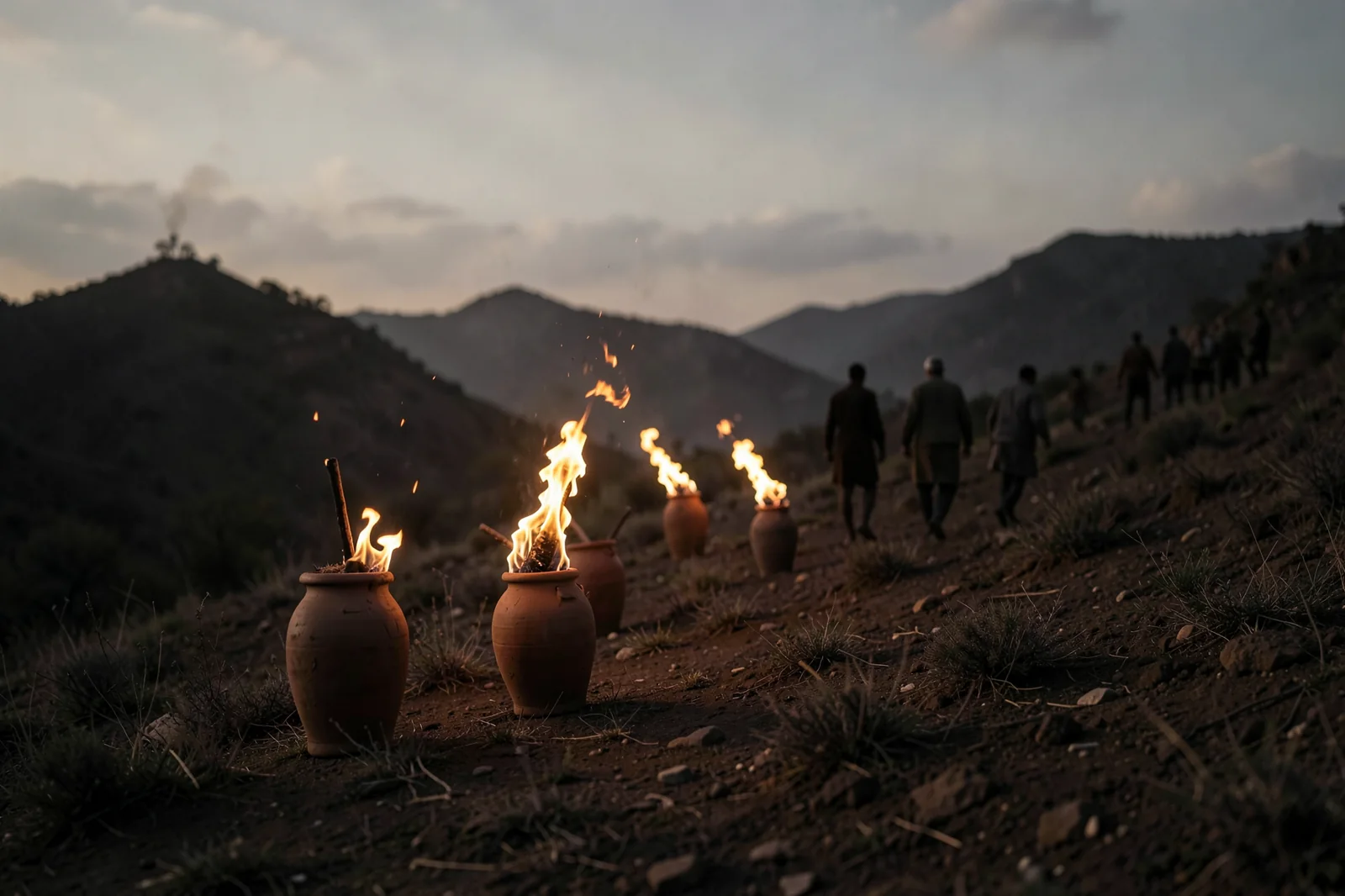 টর্চ এবং Clay Jars