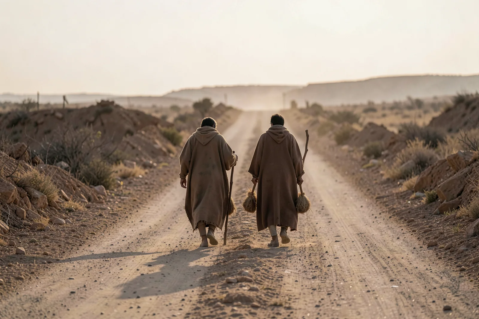Two Travellers on the Road