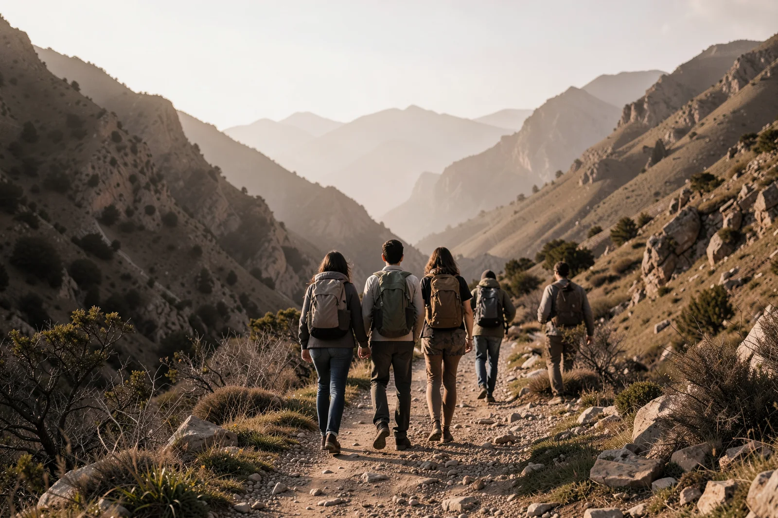 Volunteers on a Trail